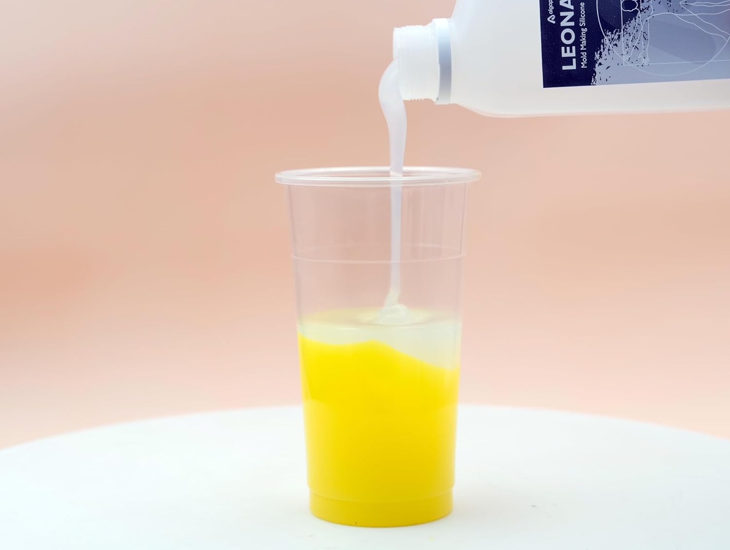 Leonardo 15 Silicone Rubber, Specific for Making Moulds That Faithfully reproduce Even The Smallest Details. 500 g. (250 g. Base + 250 g. Catalyst).