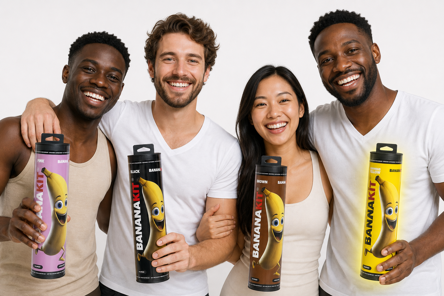 Bananakit family lineup including Luminescent Yellow